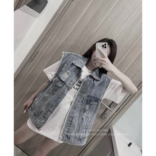 Áo khoác bò 3 lỗ