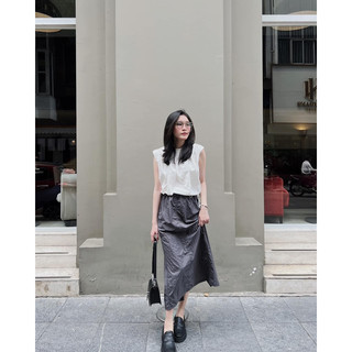 Chân váy Nylon Midi Bershka