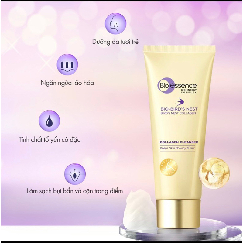 Bio Essence Sửa Rửa Mặt Brid's Nest 100g