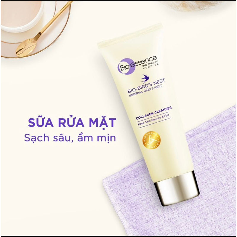 Bio Essence Sửa Rửa Mặt Brid's Nest 100g