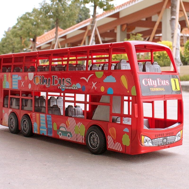 Đồ chơi xe bus chay đà 2 tầng giá rẻ