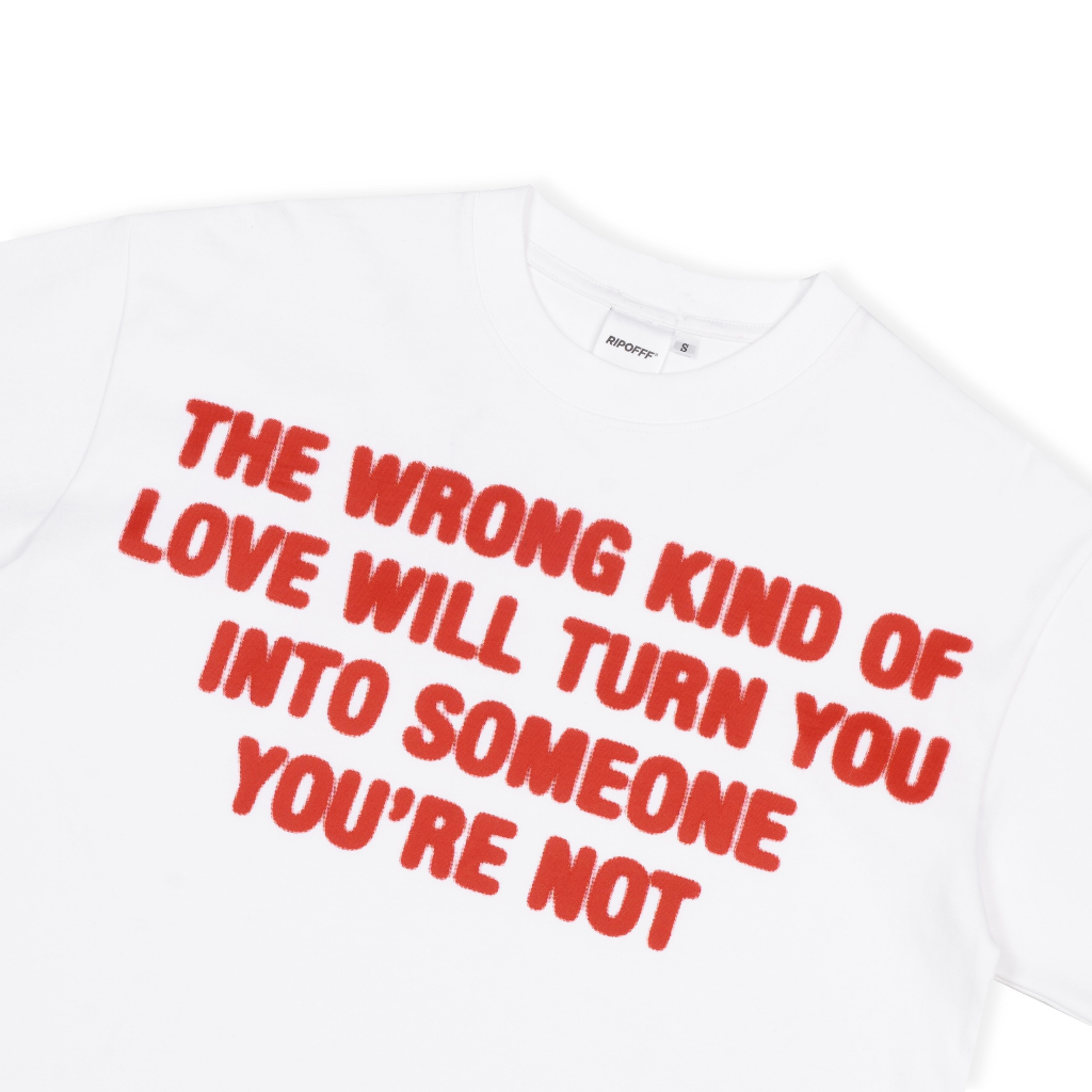RIPOFFF Wrong Love T-shirt - Black/White