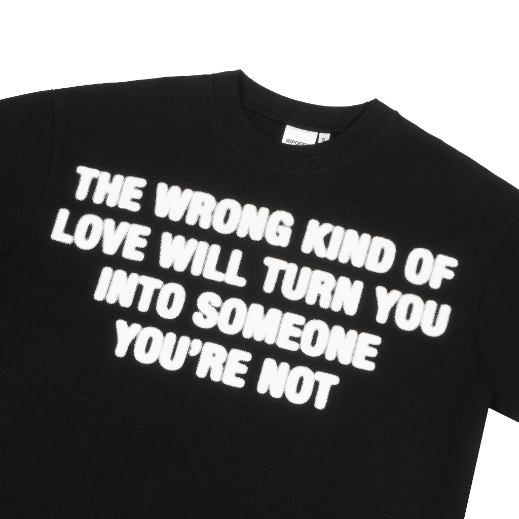 RIPOFFF Wrong Love T-shirt - Black/White