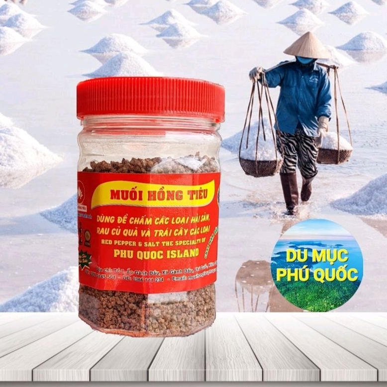 Muối Hồng Tiêu Phú Quốc - hủ 120g