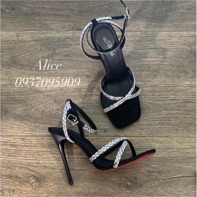 Sandan Cao gót Đính Đá Cao cấp 11P - Hàng VNXK Cao Cấp - Full size 34-40