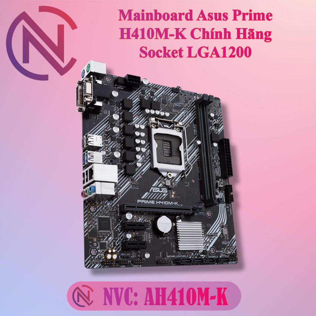 Bo mạch chủ - Mainboard Asus Prime H410M-K Chính Hãng NVC Shop
