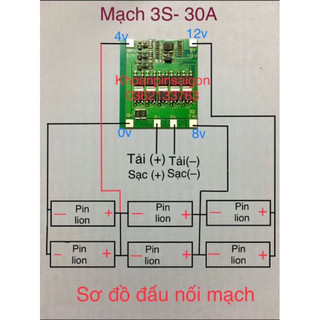 mạch 3s 12,6vol  BW V3.1