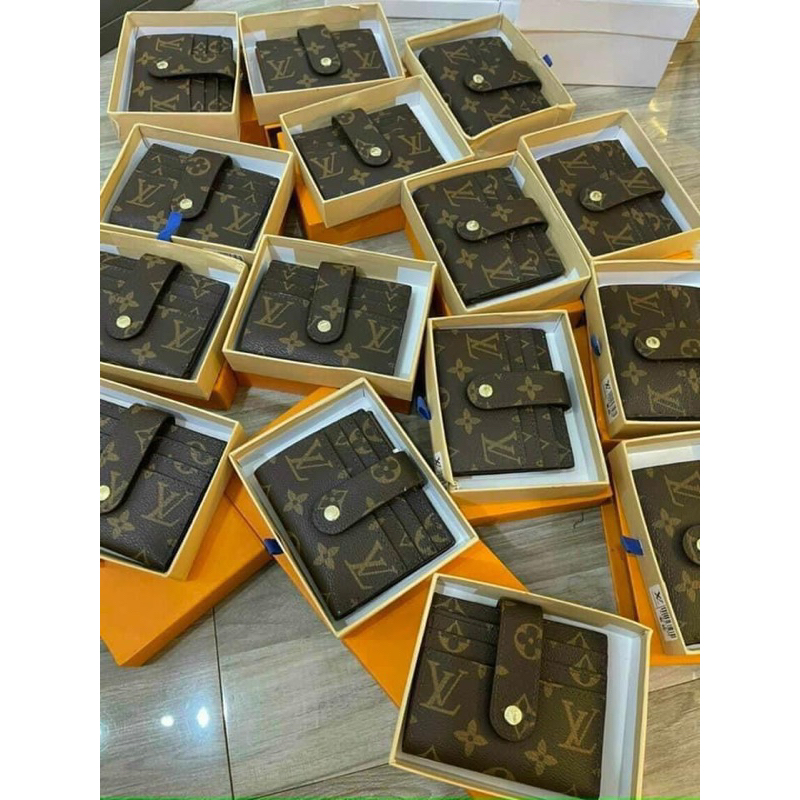 Túi ví mini lv để thẻ fullbox xịn sò nhìu ngăn