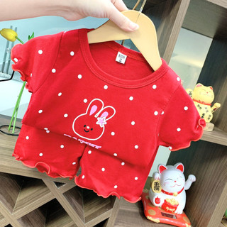 Bộ cộc tay bé gái, bộ tăm lạnh chấm bi vải mịn đẹp cho bé gái từ 8 - 18kg
