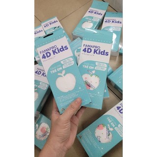 [Chính hãng] KHẨU TRANG 4D EM BÉ FAMAPRO (Cho bé trên 4tuổi) (Túi 10cái)