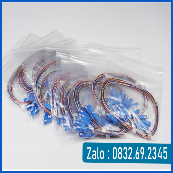 12 Dây hàn quang Pigtail SC/UPC 1.5m , Dây nối quang 12 màu SC/UPC