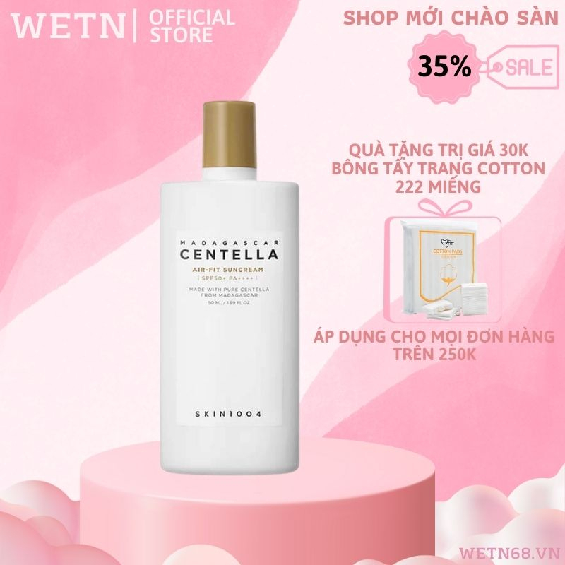 Kem Chống Nắng Skin 1004 Madagascar Centella Air-fit Sun Cream Plus SPF50+ PA++++ 50 ml