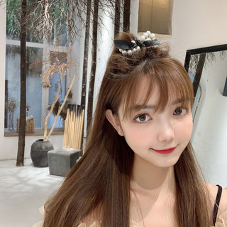 ( đi đơn từ 50k) Dây cột tóc nơ dễ thương cho nữ, 50g dây thun cột tóc