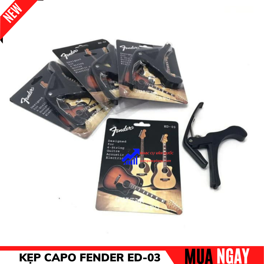 Capo Fender Cho  Đàn Guitar Acoustic
