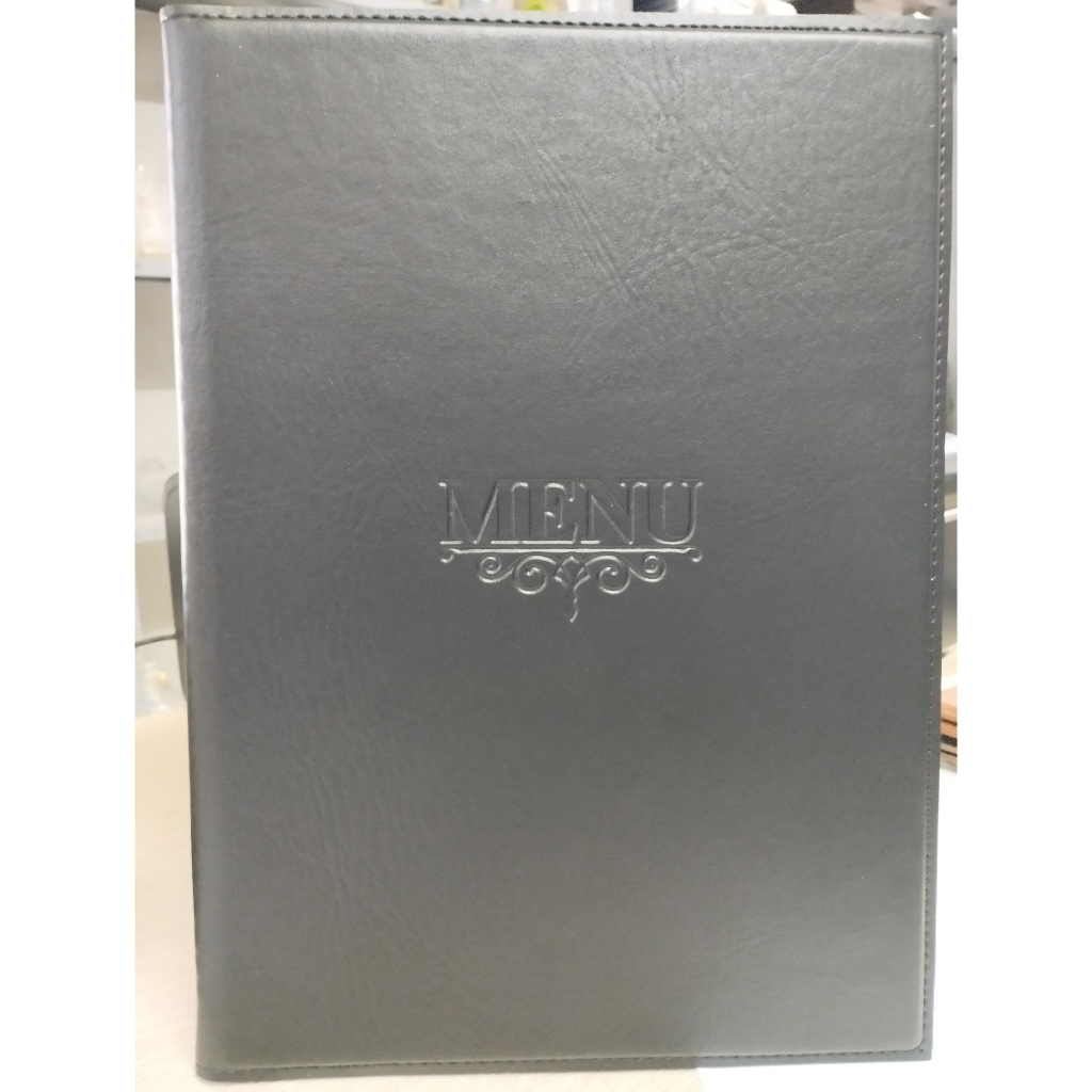 Quyển sổ Menu khổ A4 bìa da PVC loại 1 cao cấp 10 lá hoặc 20 lá - khắc logo lên bìa theo yêu cầu