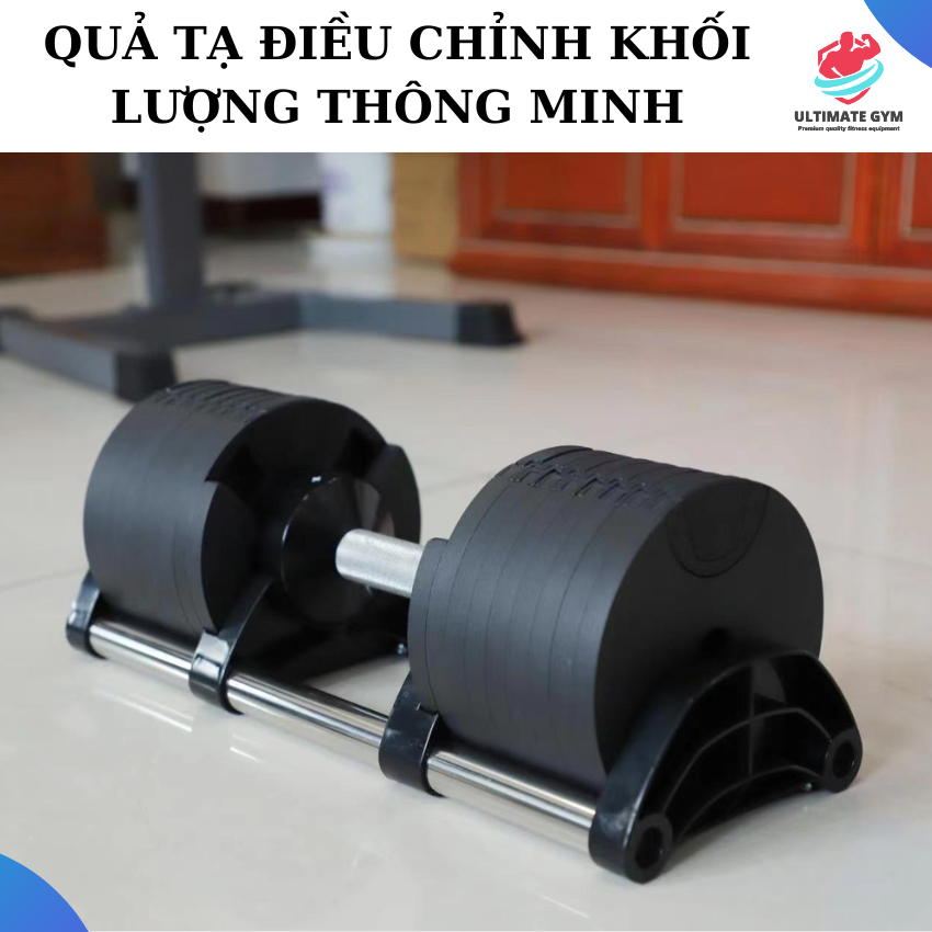 Tạ tay tạ dumbbell điều chỉnh khối lượng thông minh nuobell từ 2kg đến 32kg/quả ULTIMATE GYM
