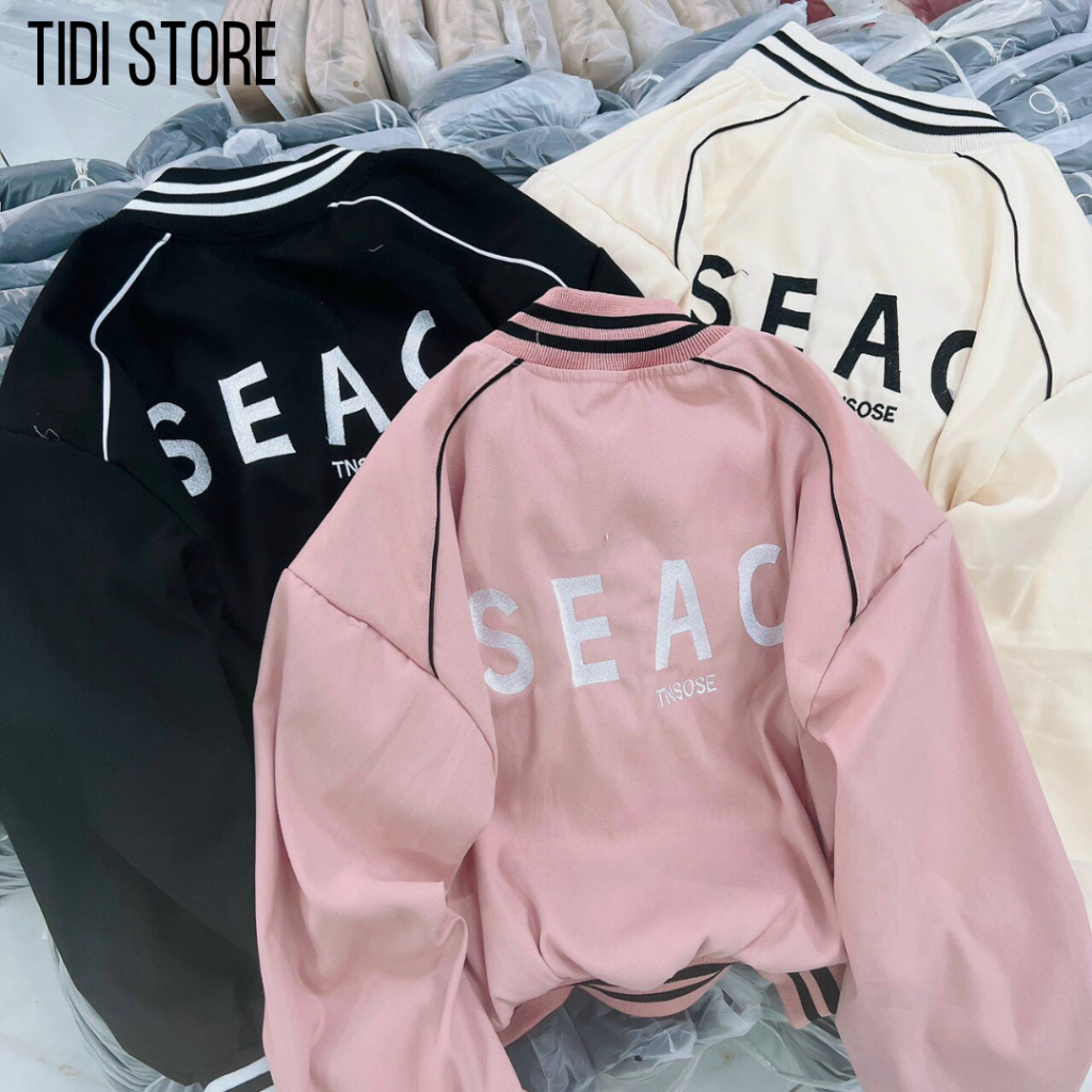 Áo khoác nữ da lộn cao cấp thiết kế đẹp thời trang thêu logo KC16