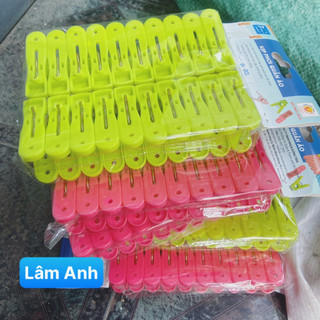 Combo 30 Kẹp Phơi Quần Áo Chắc Chắn Dày Dặn Nhựa Cao Cấp Đồng Tâm