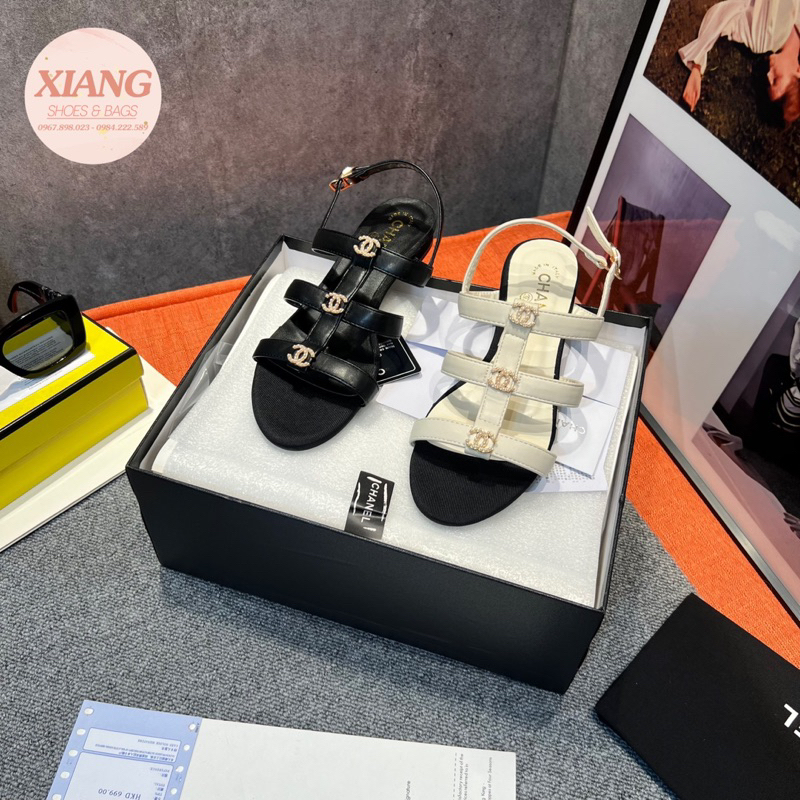 Sandal c.n tag ngọc đế 1,5cm fullbox cao cấp