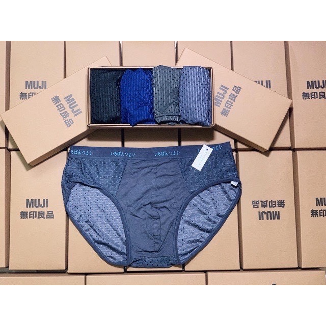 Hộp 5 Quần Lót Nam Chéo Thông Hơi Xuất Nhật Mới