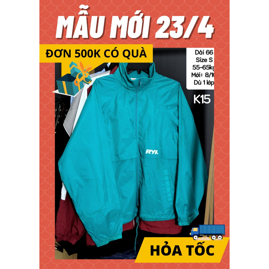 Áo khoác gió nam nữ hàng si, jacket 2hand, unisex [Gò Vấp/Hỏa Tốc]