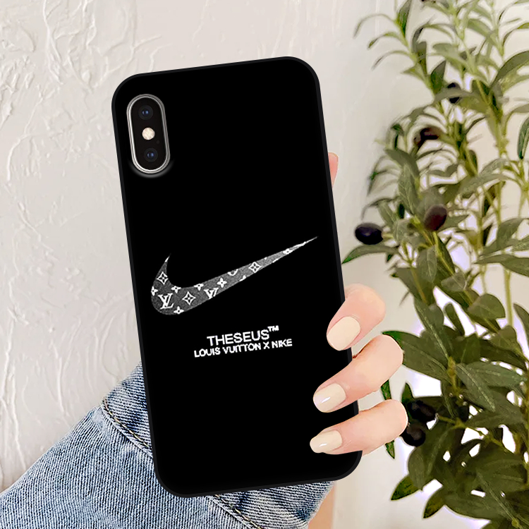 Ốp Iphone X/XS/XR/Xsmax - Iphone 11/11 Pro/11 ProMax In Hình Nike cạnh viền vuông silicon mềm dẻo bảo vệ camera