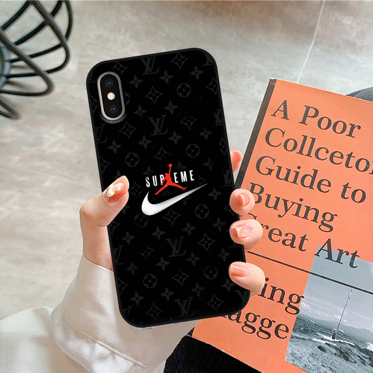 Ốp Iphone X/XS/XR/Xsmax - Iphone 11/11 Pro/11 ProMax In Hình Nike cạnh viền vuông silicon mềm dẻo bảo vệ camera