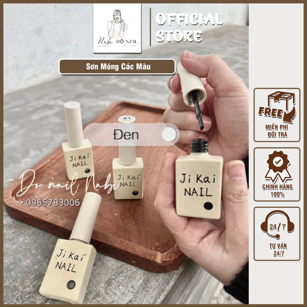 Sơn Jikai Phụ Kiện Nail Nabi - Sơn Móng Các Màu Cơ Bản Cao Cấp Chính Hãng Chuyên Dụng Cho Dân Làm Nail