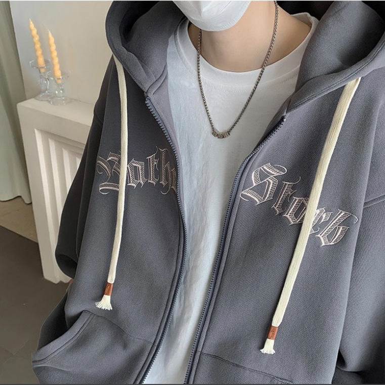 Áo Khoác Hoodie Nam Nữ Form Rộng Unisex Nỉ Bông Màu Xám, Áo Khoác Hoodie Unisex, Áo Hoodie Có Mũ | BigBuy360 - bigbuy360.vn