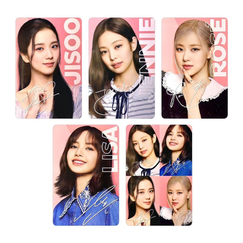 Bộ 5 Thẻ Lomocard BlackPink Oreo Xinh Xắn