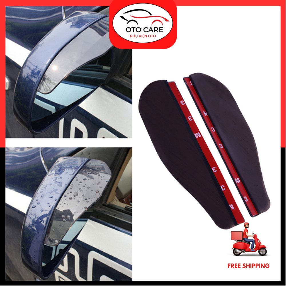 Vè Che Mưa Gương Chiếu Hậu Xe Hơi Chống Bám Nước kèm băng keo chuyên dụng