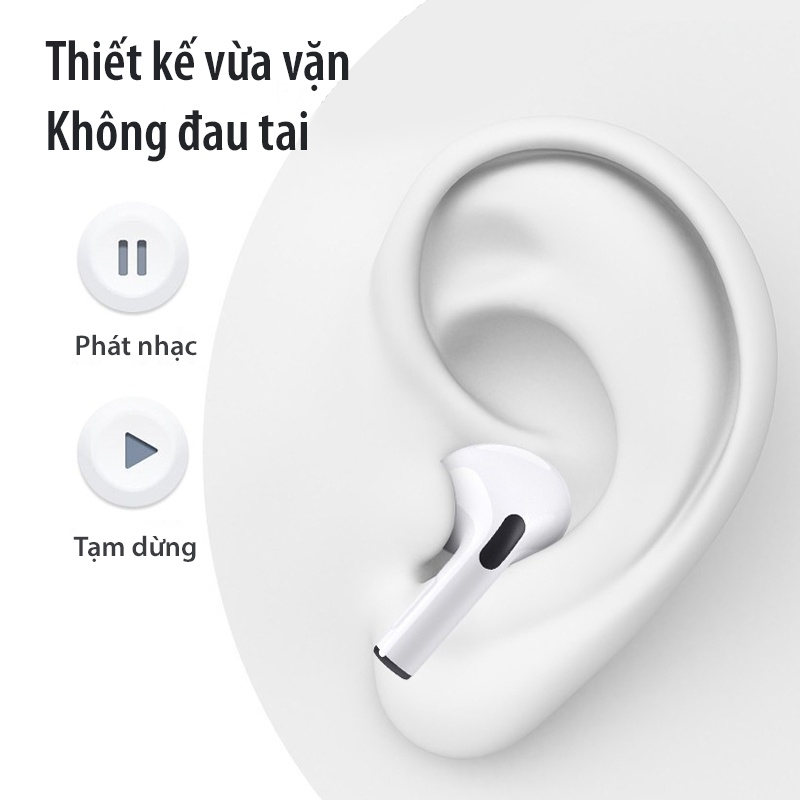 Tai nghe Bluetooth Pro Gen 2 TWS 5.3 Nhỏ Gọn Tiện Lợi Âm Thanh HIFI Chống Ồn Định Vị Đổi Tên - TechzoneMall