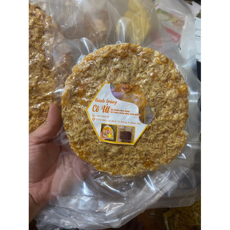 1 miếng cơm cháy siêu chà bông tròn 11cm