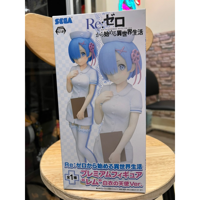 Mô hình re zero chính hãng sega : Rem y tá figure