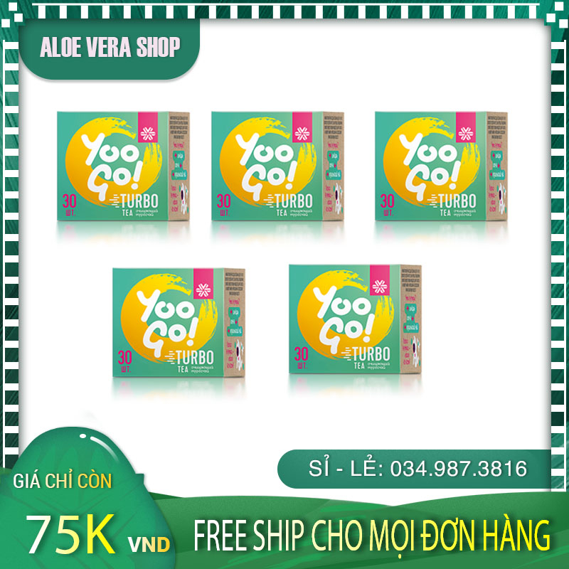 (RẺ VÔ ĐỊCH) Combo 5 Hộp Trà Thảo Mộc YOO GO Turbo Tea Body Siberian Nga Health - (30 túi 1 hộp) #tragiamcan