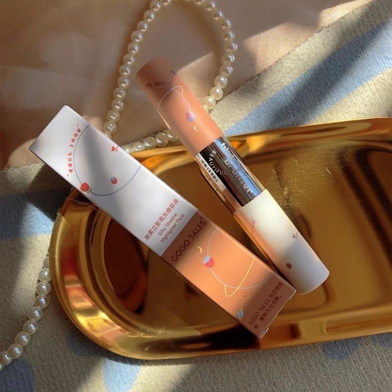 GOGO TALES - Bút tạo khối bắt sáng 2 đầu Gogo Tales Silky Shadow Highlighter Fluid