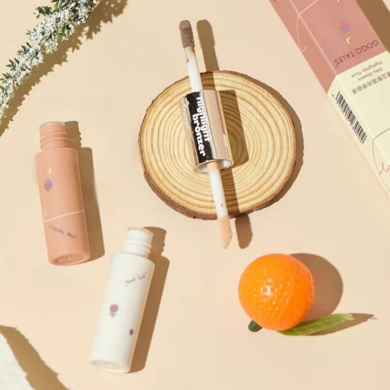 GOGO TALES - Bút tạo khối bắt sáng 2 đầu Gogo Tales Silky Shadow Highlighter Fluid