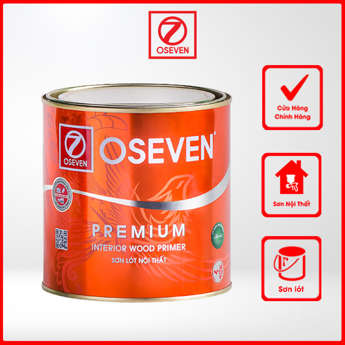 OSEVEN Sơn nội thất - Sơn lót gỗ PU cao cấp trong nhà (màu 611/612G)
