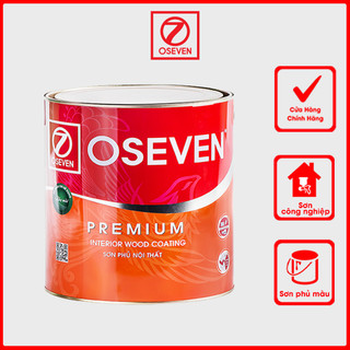 OSEVEN Sơn nội thất - Sơn phủ màu công nghiệp PU trong nhà (2 thành phần) -1Kg (màu 701/751/752/753/754/755/756)