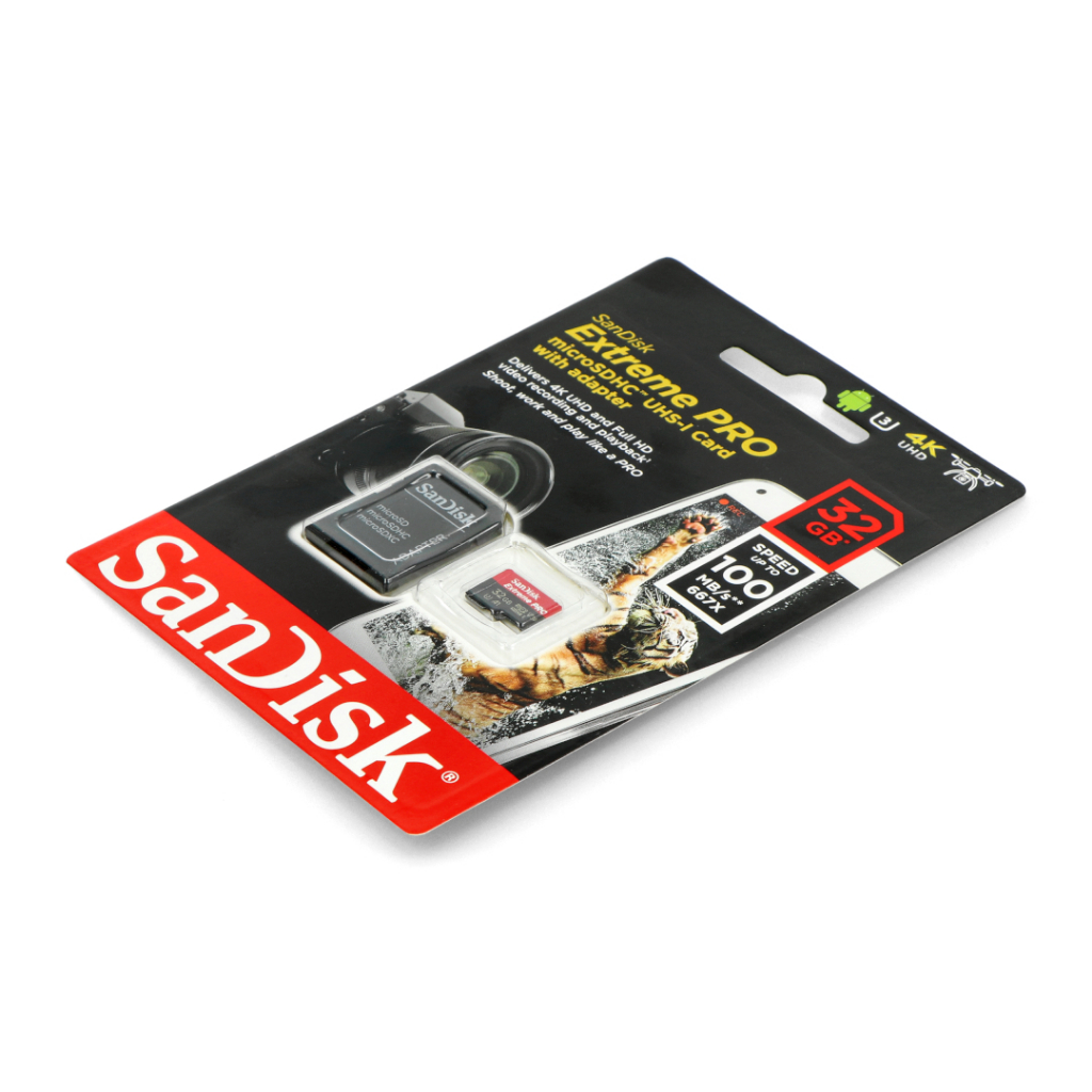 Thẻ 32GB micro SDHC Extreme Pro 100M/s 4K U3 A1 Sandisk
