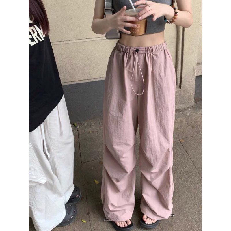 Quần Túi Hộp Rút Dây Tông Màu Hồng Cute Uzllang Trendy Cá Tính Xu Hướng Thời Trang