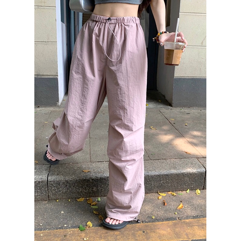 Quần Túi Hộp Rút Dây Tông Màu Hồng Cute Uzllang Trendy Cá Tính Xu Hướng Thời Trang