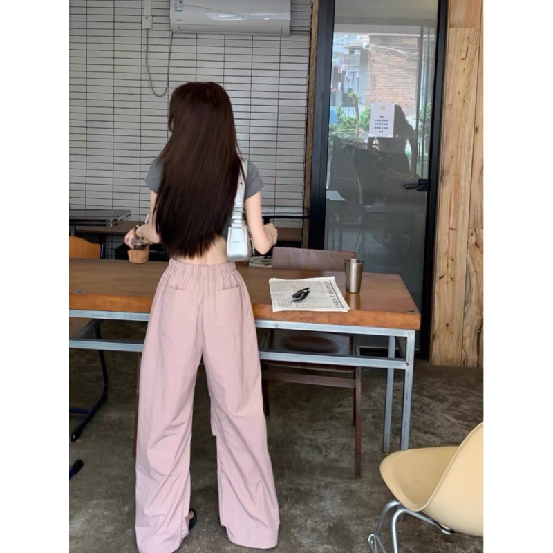 Quần Túi Hộp Rút Dây Tông Màu Hồng Cute Uzllang Trendy Cá Tính Xu Hướng Thời Trang