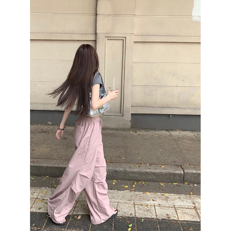 Quần Túi Hộp Rút Dây Tông Màu Hồng Cute Uzllang Trendy Cá Tính Xu Hướng Thời Trang