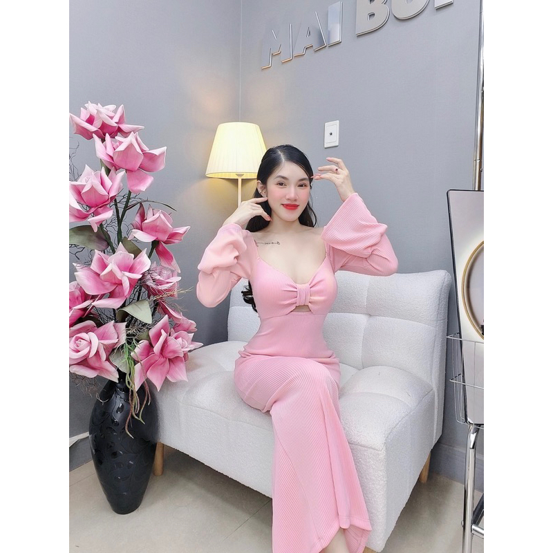 ĐẦM NƠ TAY LOE THIẾT KẾ