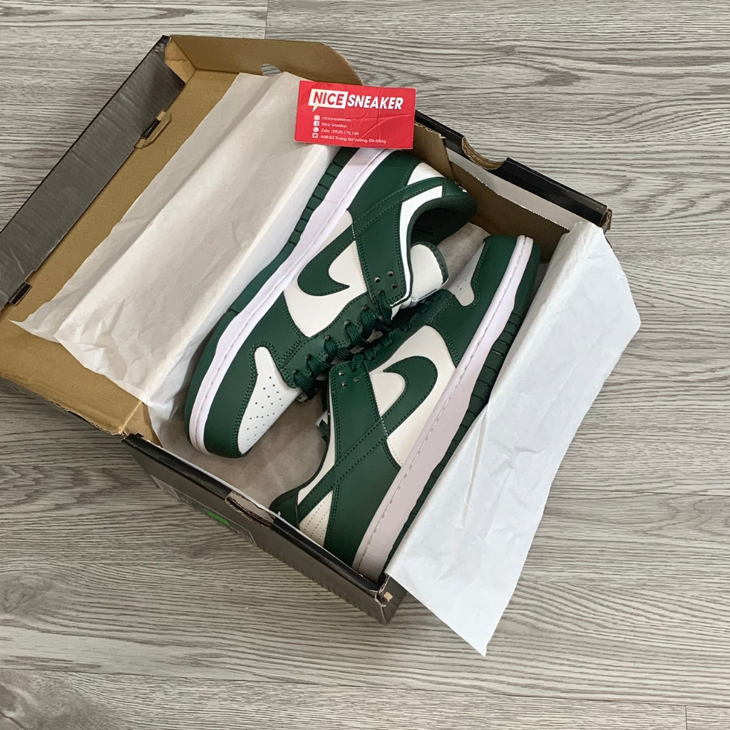 Giày Sneaker SB Dunk Low Green White, Giày Thể Thao SB Cổ Thấp Nam Nữ Full Box - NICE SNEAKER | Chất lượng siêu cấp.