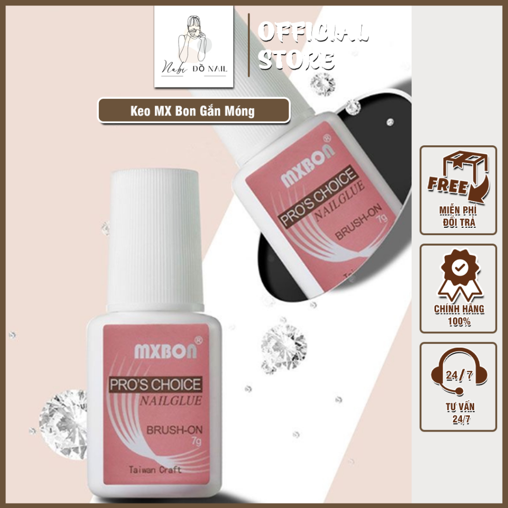 Keo MX Bon Gắn Móng Gắn Charm Phụ Kiện Nail Nabi - Keo MX Cao Cấp Chuyên Dụng Cho Dần Làm Móng