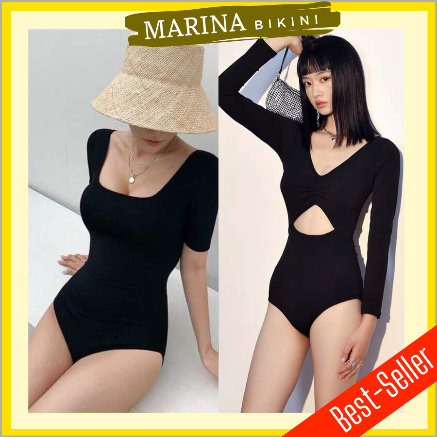 Bikini một mảnh đồ bơi đi biển liền thân hở vai lưng gợi cảm MARINA033