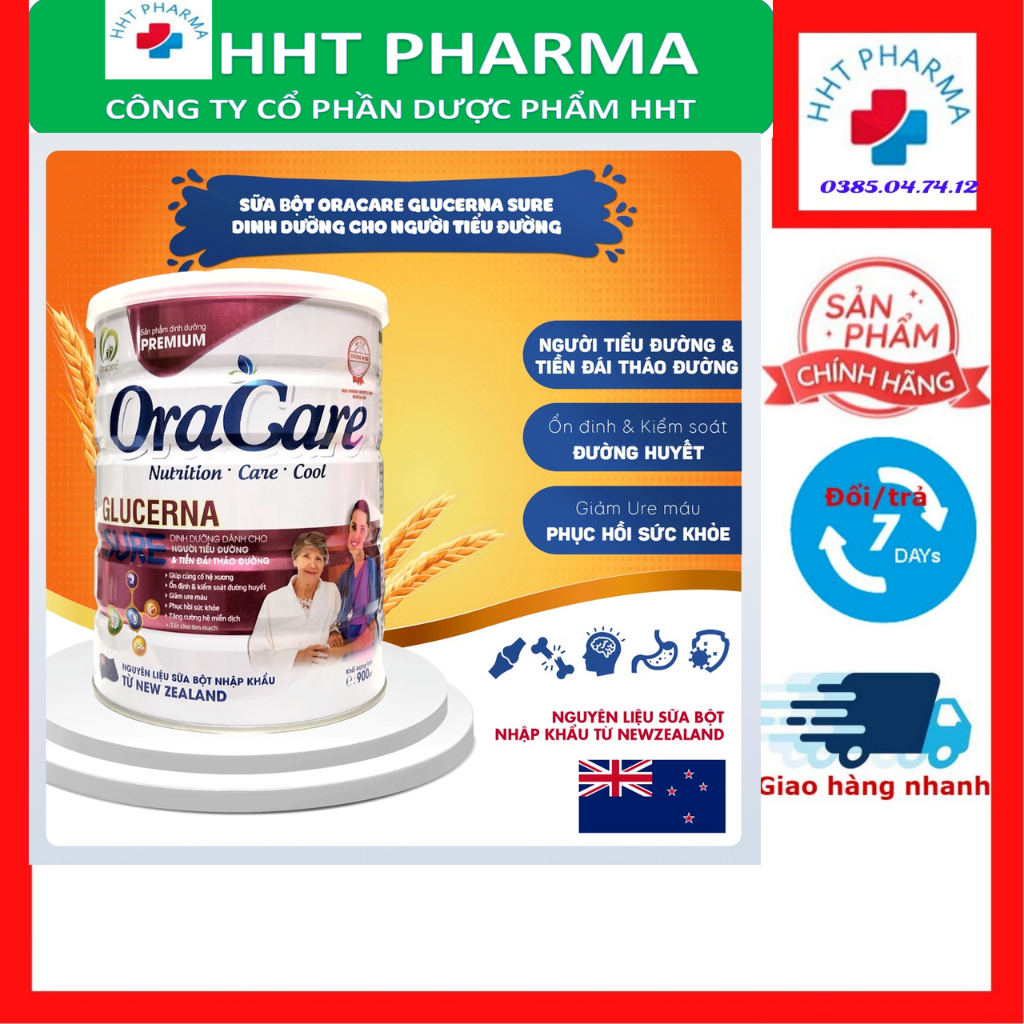 Sữa tiểu đường Oracare Glucerna900g - Sữa loãng xương CANCEL PLUS 900g