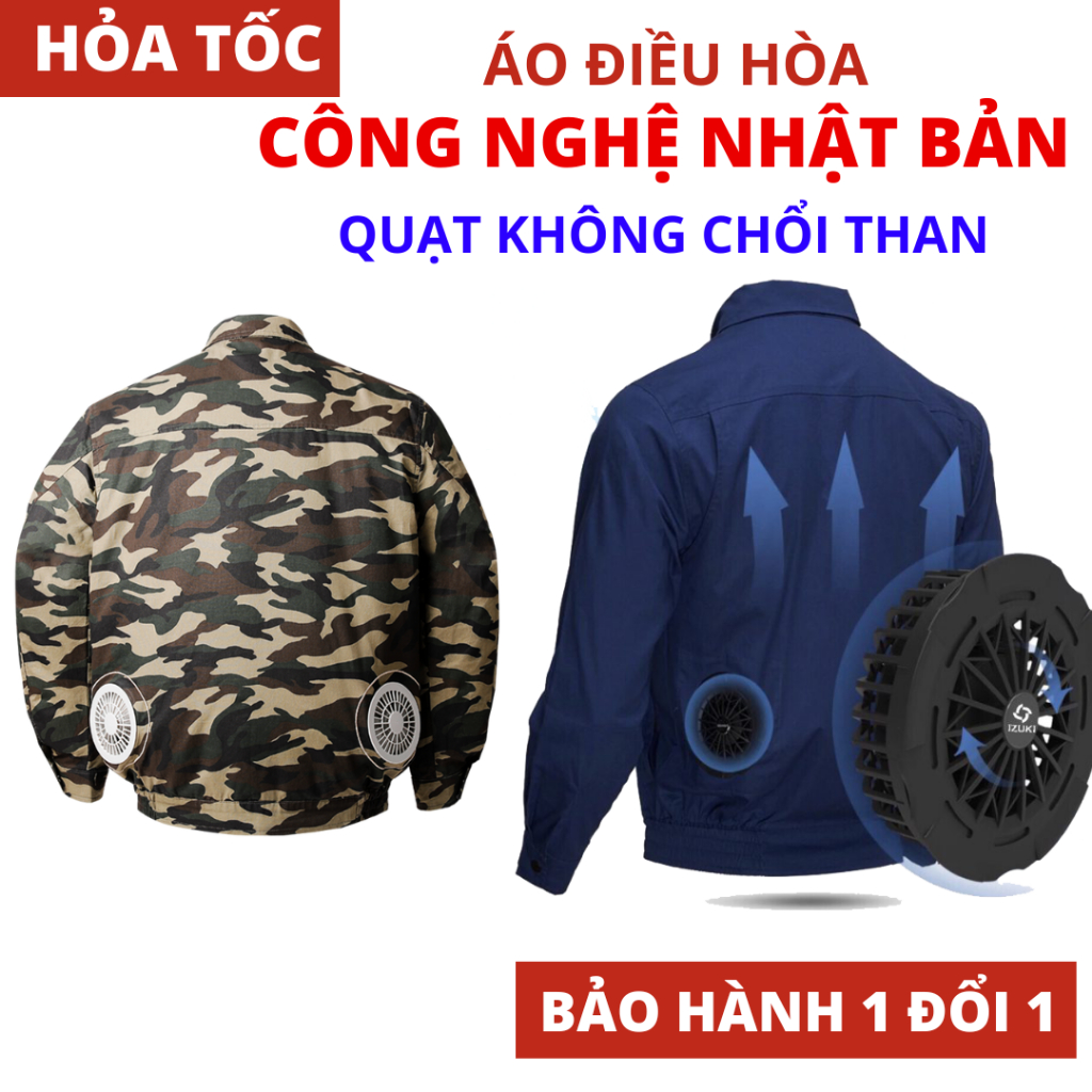 Áo điều hòa chính hãng Nhật Bản KAW - Hàng chính hãng bảo hành 1 đổi 1